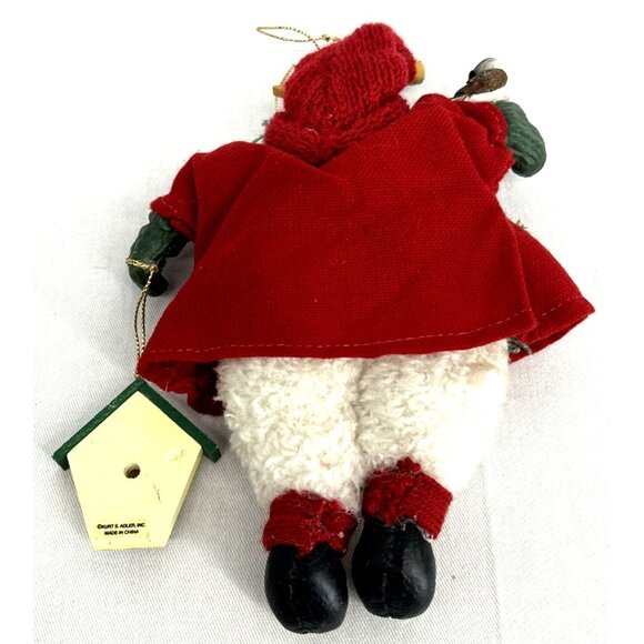 Kurt Adler Snowman Christmas Ornament Santas World Bird Birdhouse 8" Mixed Media - Picture 5 of 7